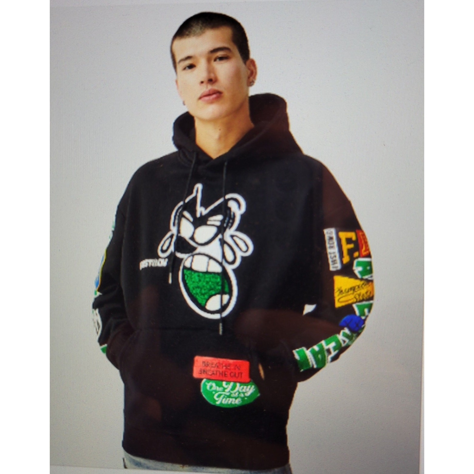 FIRST ROW Spring Break All Over Multi-patch Hoodi… - image 1