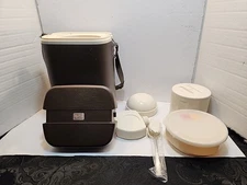 Zojirushi Brown Japanese Thermos Container Lunch Box Bento 