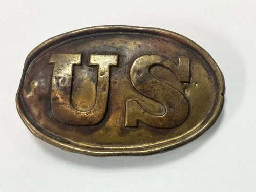 Original CIVIL WAR "US" puppy paw BUCKLE - FREE SHIPPING