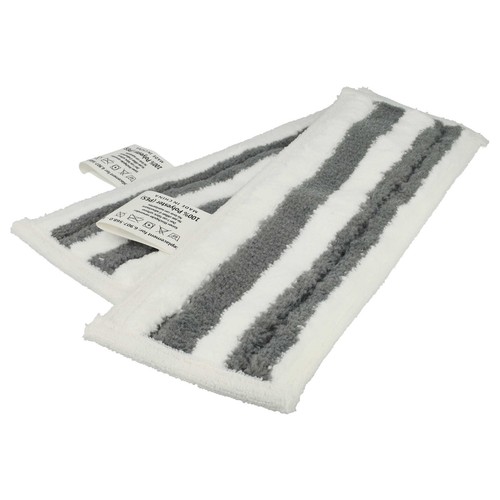 4x Wischbezug Pad für Kärcher SC 2 Upright Easyfix Dampfreiniger weiß,grau - Bild 8 von 9