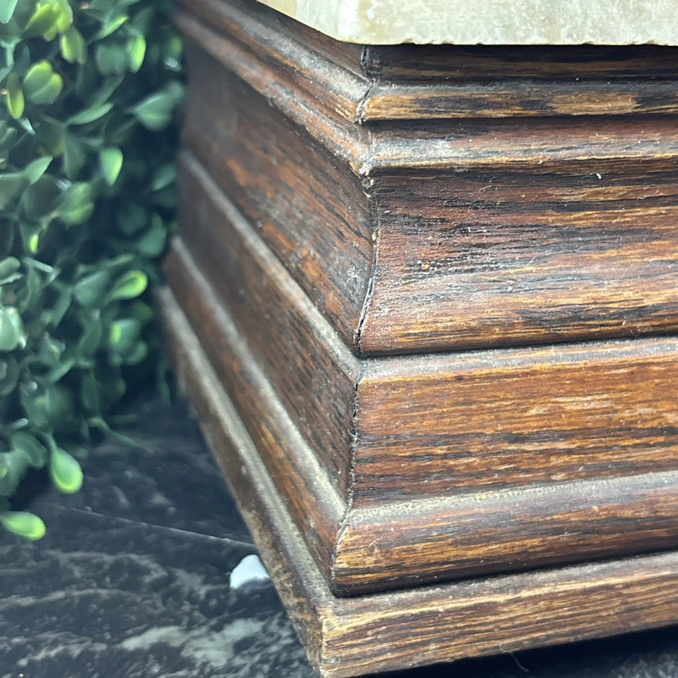 BALANZA BOTICARIO VINTAGE MADERA MÁRMOL LATÓN PENNA&NYC Foto 3 de 4