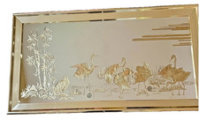 Vintage Large Asian Hollywood Regency Gold Et...