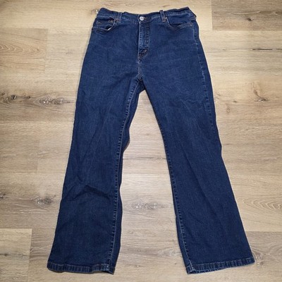 Levi's 512 Perfectly Slimming Boot Cut Jeans Women's 12S Navy High Rise Cotton
