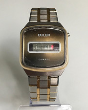 OROLOGIO BULER VINTAGE LED QUARZO 1025-23059 RARISSIMO anni 70