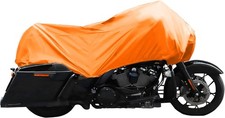 Lightweight Waterproof Half Motorcycle Cover for Outdoor Rain  Dust Protection