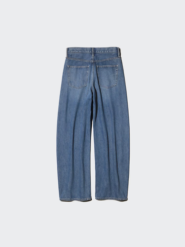 UNIQLO Jersey Barrel Silhouette Jeans High Quality Materials NEW XS-4XL