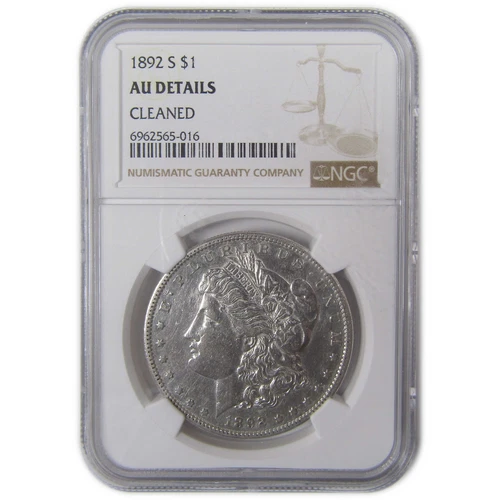 1892 S Morgan Dollar AU About Uncirculated Details NGC SKU:I17177