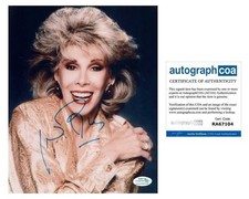 Joan Rivers Autograph 8x10 Photo Stand-Up Comedy Legend Fashion Police E! ACOA