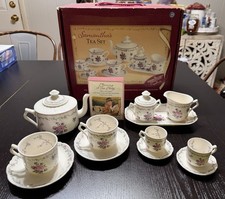 RARA bambola Pleasant Co American Girl SAMANTHA Hallmark esclusiva set da tè 12 pezzi