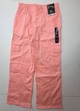 Art Class Girl Cargo Pants Large L 10/12 Mid Rise Relaxed Leg Elastic Waist NWT