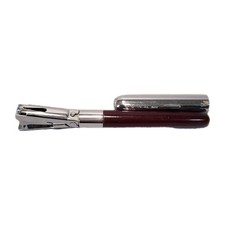 Vintage DUO-FAST Pocket Stapler Pen STYLE Mini Stapler Maroon - FEW STAPLES LEFT
