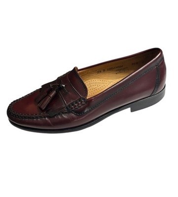 Vintage G.H. Bass Weejuns Shoes Mens 8.5 Burgundy Kiltie  display picture 1