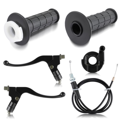 #ad #ad Throttle Grips Clamp Cable set for Honda XR200 XR70R XR75 XR80 XR80R XR100 XR185 $25.99