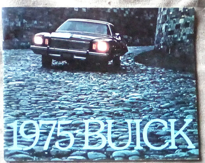 1975 BUICK Full Line Sales Brochure - 68 pages 9 x 11.25