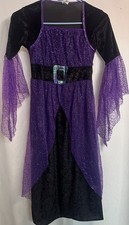 Costume USA Purple and Black Witch Dress Size Medium