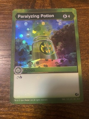Bakugan Eng_123_CO_BB_HEX Paralyzing Potion Battle Brawlers Planet