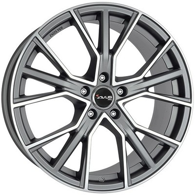ALLOY WHEEL AVUS AF18 FOR AUDI S4 8.5X19 5X112 MATT ANTHRACITE POLISHED JHG