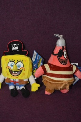 The Spongebob Movie Bikini Bottom Glow Plush Set  2 NWT SpongeBob & Patrick  Z5