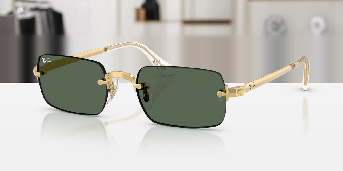 Ray-Ban Rimless Plastic Frame Sunglasses for Men for sale | eBay