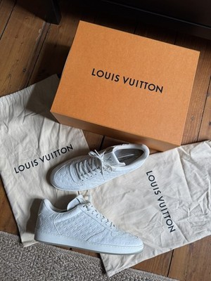 Louis Vuitton Rivoli Sneaker Weiß, Schuhe White LV leather shoe 