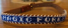 NOS Magic Forest Lake George NY Novelty Beaded Leather Belt Kids Youth Adult 22"