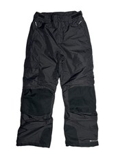COLUMBIA Black Warm INSULATED SNOW PANTS Ski/Board Hike Rain Kid YOUTH L 14/16