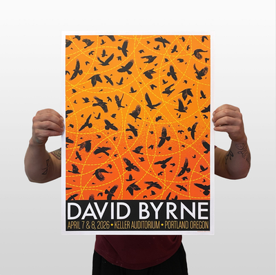 David Byrne shows in Portland, OR April 7,8 2026 Poster | eBay