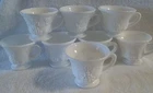 New ListingVintage Indiana Colony Milk Glass Cups Harvest Grape Design Set of 8