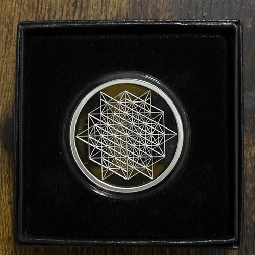 2020 Star Tetrahedron Silver Shield 1oz Proof W/COA Sacred Geometry 717/986