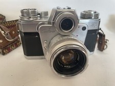 Zeiss Ikon Contarex Bullseye Camera Body w/3 Lenses