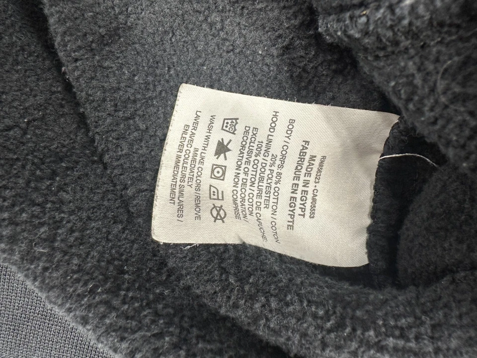 Nike Swoosh Logo All Over Men Pullover Hoodie Black and Gold Size XL - Image 3 of 4