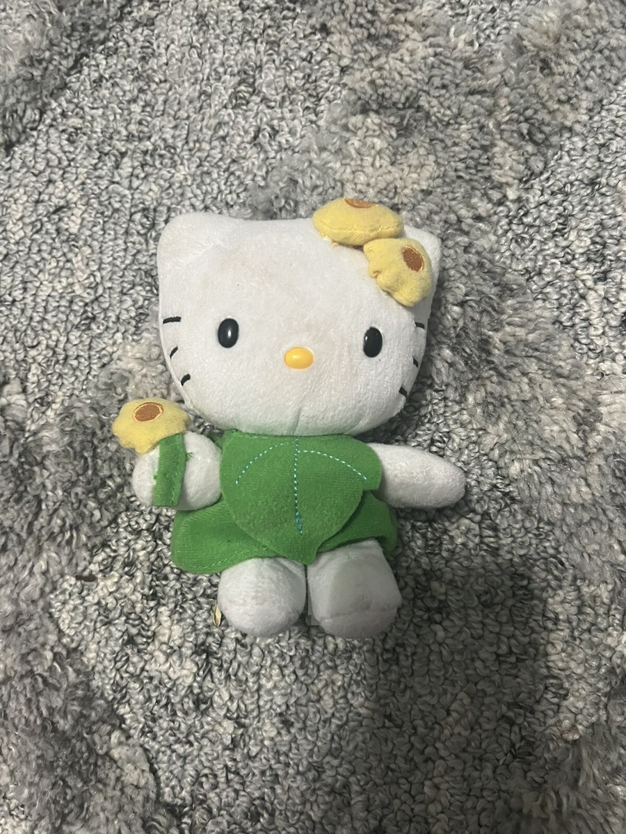 Hello Kitty ぬいぐるみ フラワードレス Hello Kitty 6” Plush Flower Leaf Dress 2012 Sanrio By Jakks