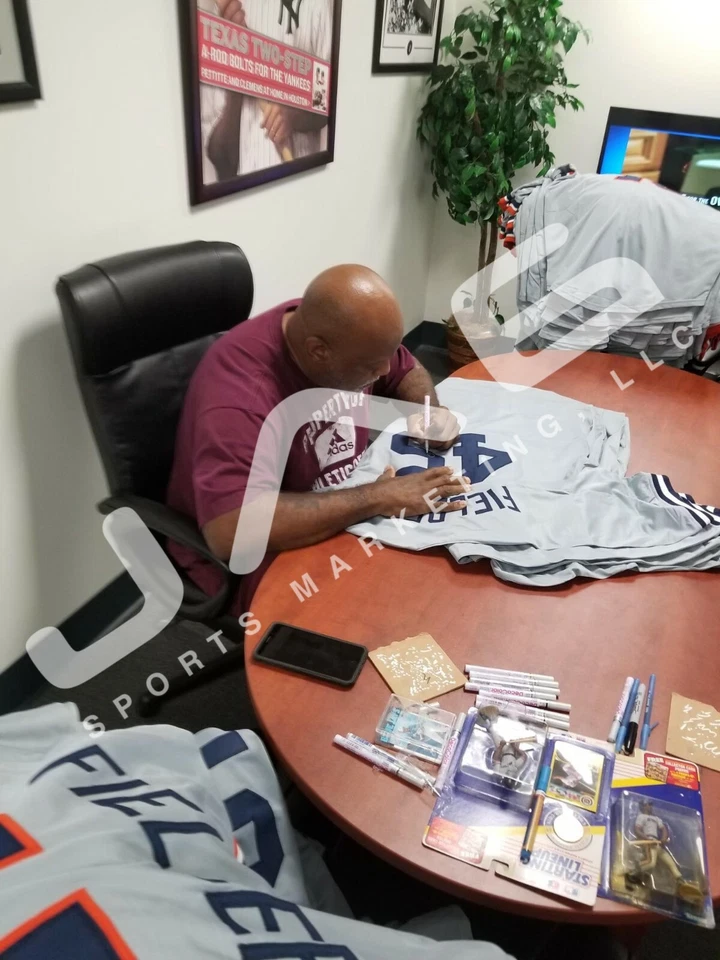 Cecil Fielder autographed signed jersey MLB New York Yankees JSA COA - Image 4 of 4