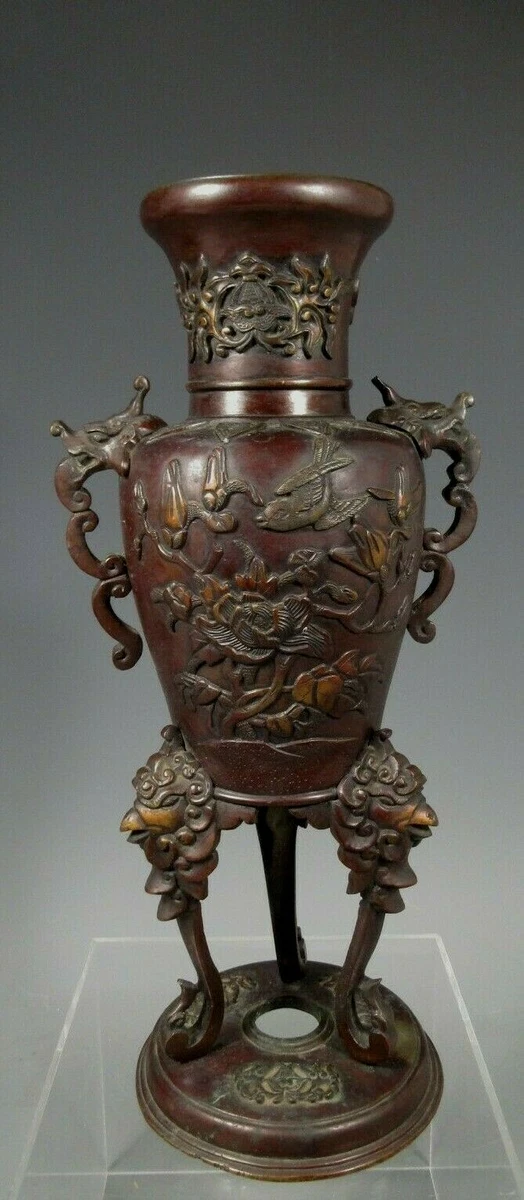 青铜日本花瓶1900-1940 | eBay