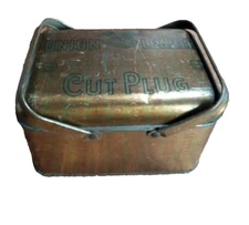 UNION LEADER CUT PLUG TOBACCO TIN LUNCH BOX Vintage