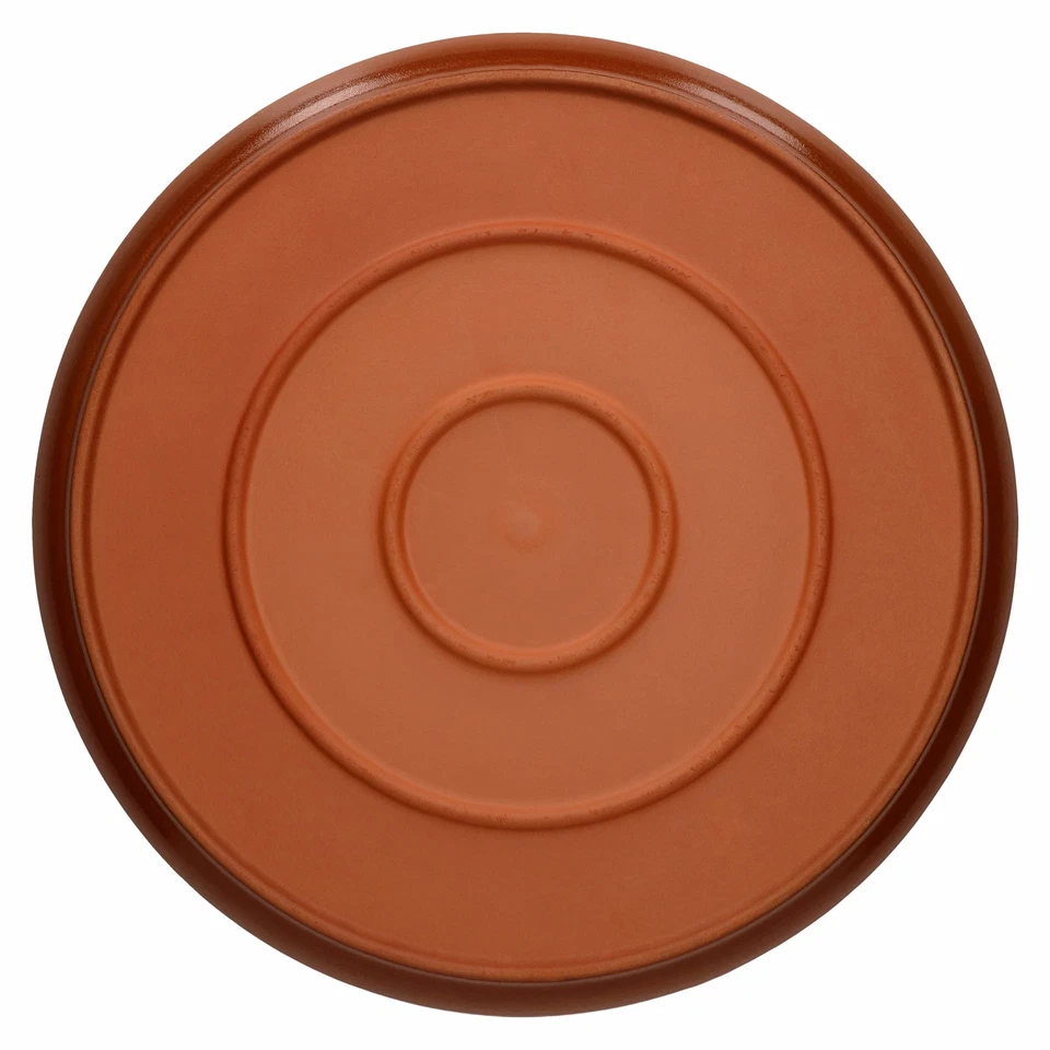 2er-Set Pizzateller Tonteller Ø 32 cm Speiseteller mediterran XL-Servierplatte - Bild 4 von 4