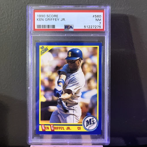 1990 SCORE #560 KEN GRIFFEY JR. HOF PSA 7