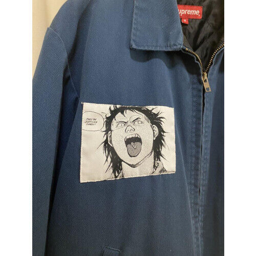 SUPREME AKIRA WORK JACKET Size M Navy Otomo Rare Kaneda used SUPREME AKIRA WORK JACKET Size M Navy Otomo Rare Kaneda used