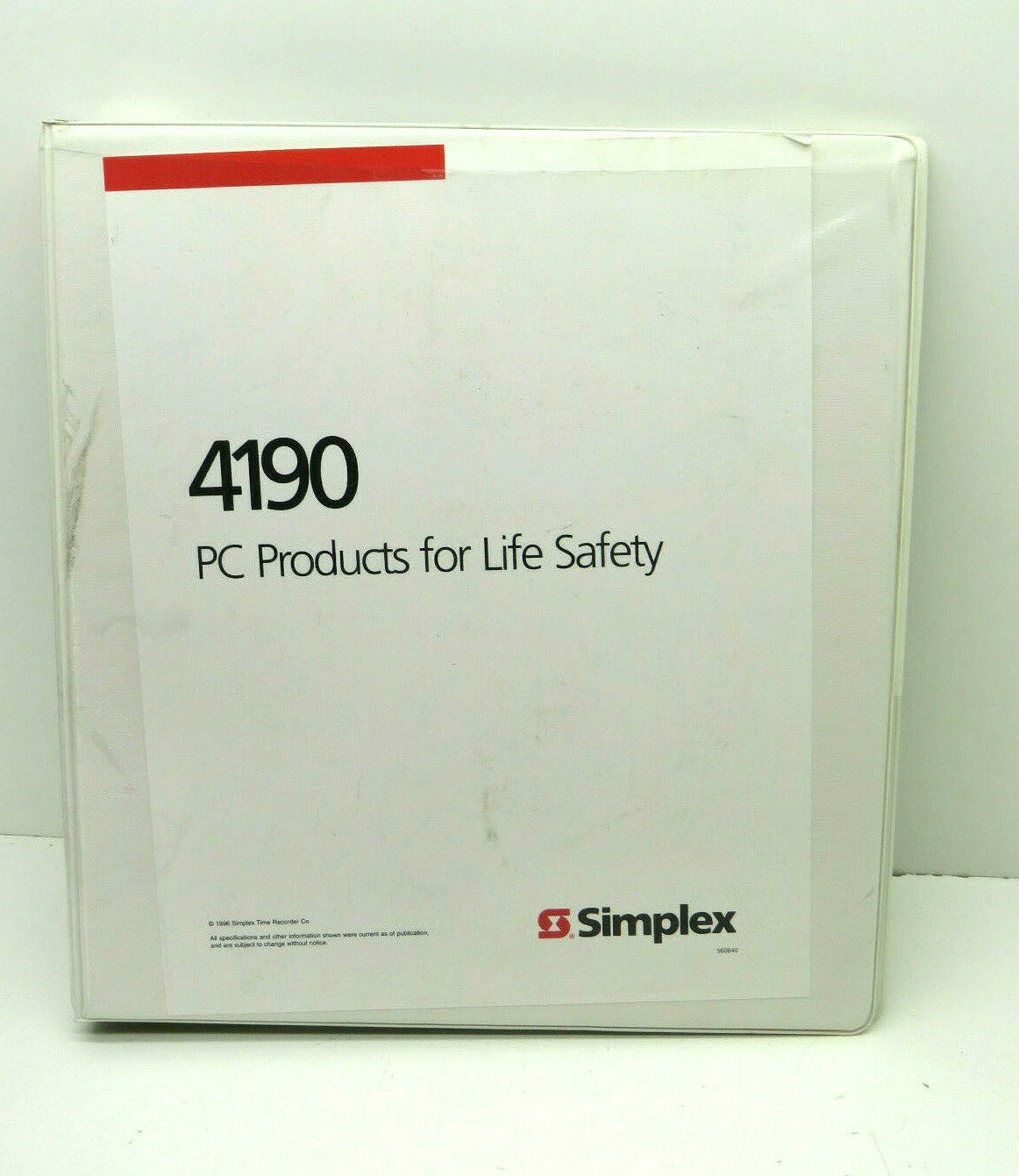 Simplex 4120 Graphical Command Center Operating Instructions 4190 | eBay