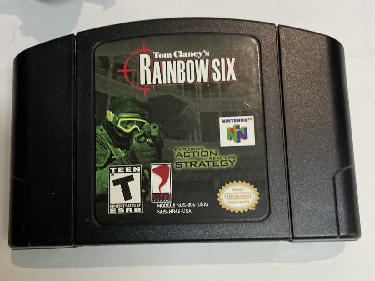 N64 NINTENDO 64 Tom Clancy's Rainbow 6 with Original Box. No