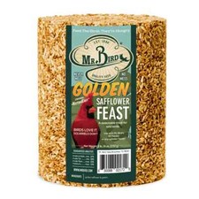 Mr. Bird Golden Safflower Bird seed Large Cylinder 4 Lbs