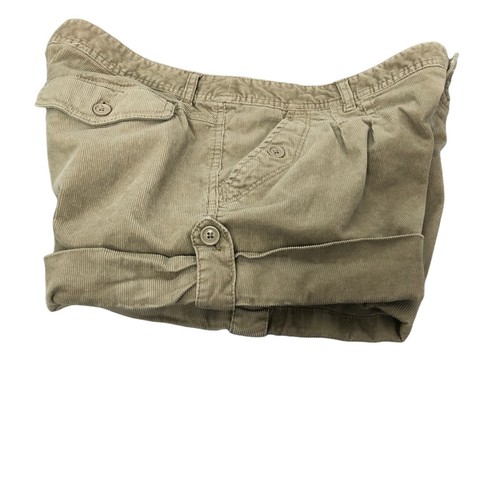 Piper & Blue Corduroy Shorts Womens Juniors 11 Daisy Dukes Cuffs Pleated Front - Picture 3 of 12
