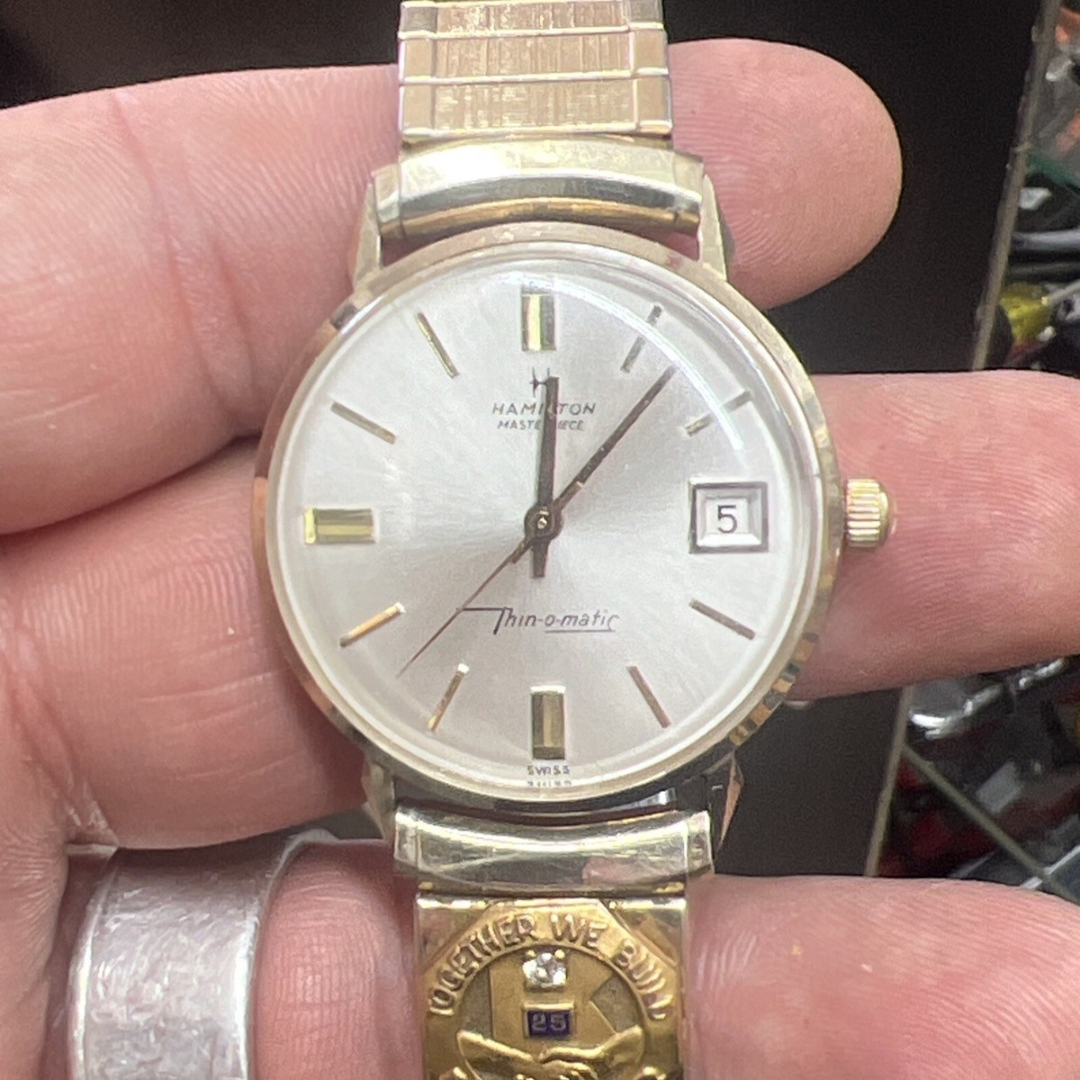 1977 Hamilton Masterpiece Thin-O-Matic 10k Solid Yellow Good