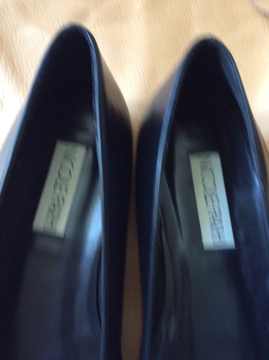 Chaussures à Enfiler Femme Noires Nicole Farhi Taille 4 - Occasion, Talon Plat