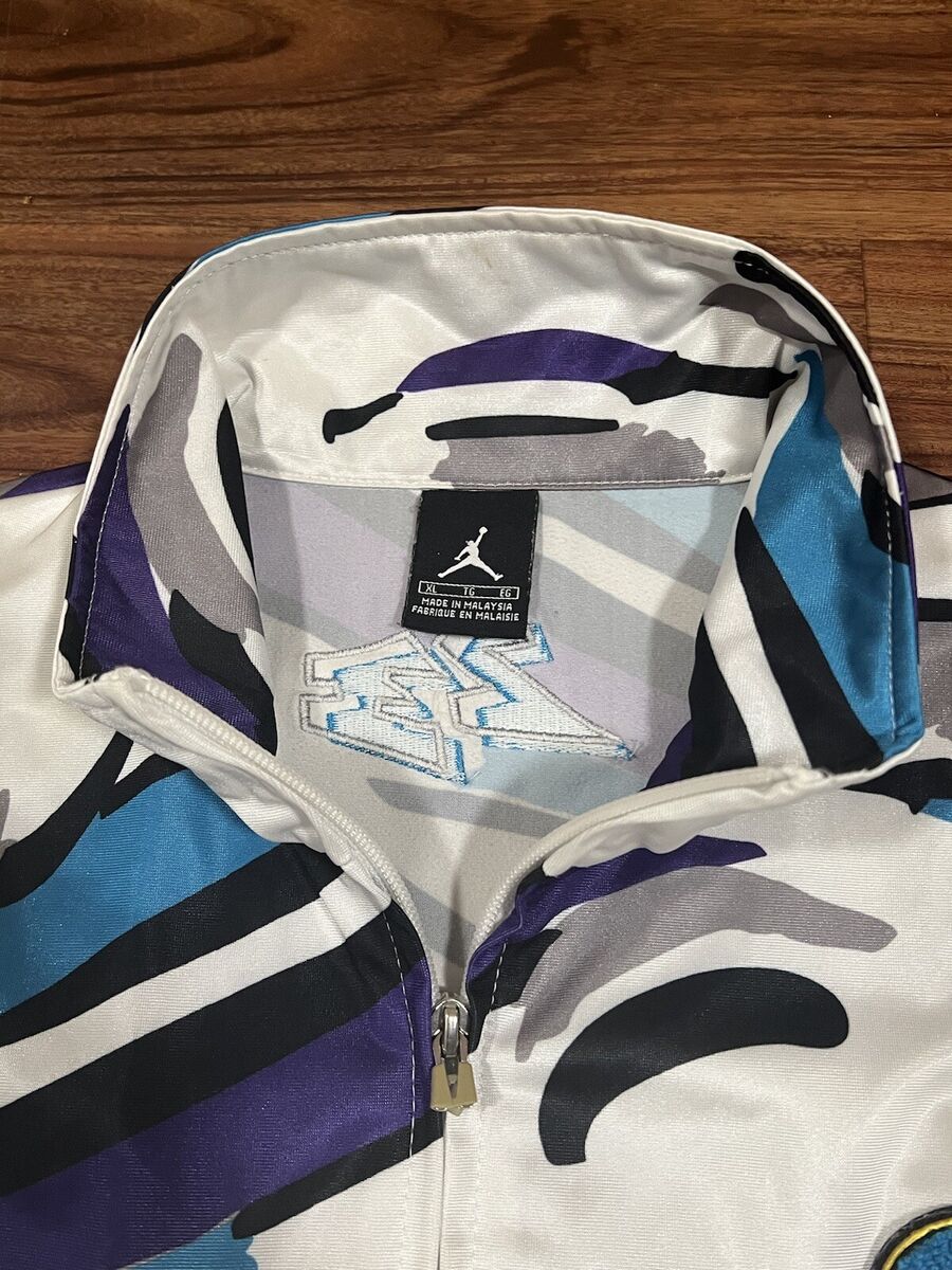 RARE VTG Nike Air Jordan Retro 8 Aqua Concord Track Jacket RARE VTG Nike Air Jordan Retro 8 Aqua Concord Track Jacket