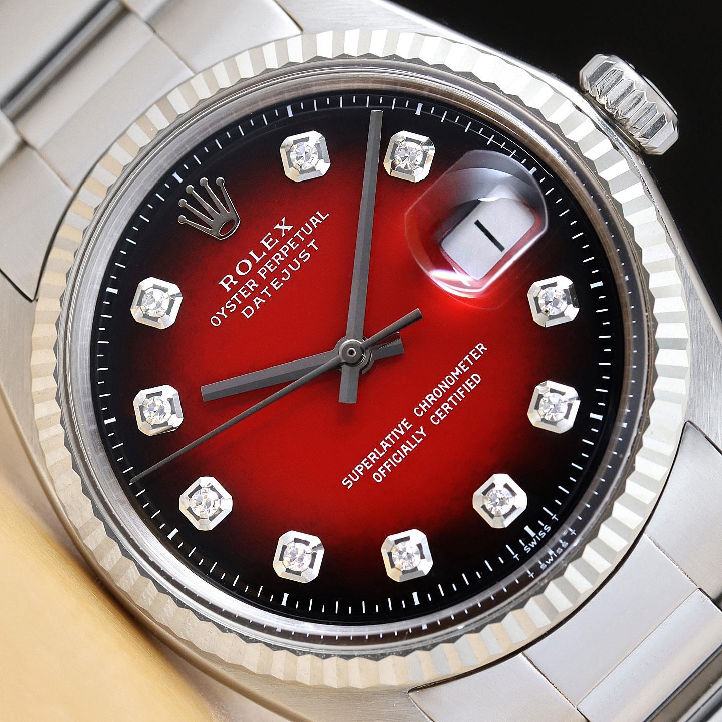 ROLEX DATEJUST 18K WHITE GOLD STEEL