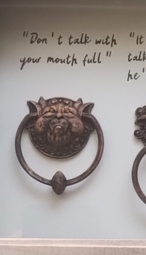 Labyrinth Film Mini Door Knockers In Frame David Bowie 80s film retro - Picture 2 of 3
