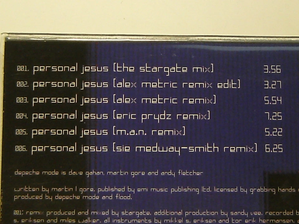 CD Single Promo DEPECHE MODE : PERSONAL JESUS 2011 [ 6 TITRES ] RARE !!! - Photo 3/4