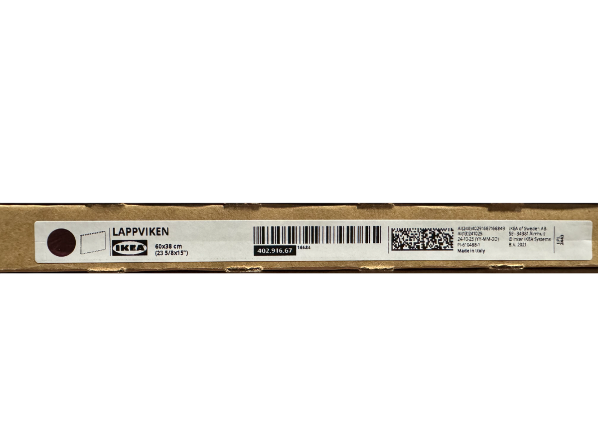 ★新品未開封★IKEA LAPPVIKEN 3枚セット 60x38 cm New IKEA LAPPVIKEN Black-Brown Front 60x38 cm (23 1/2x15