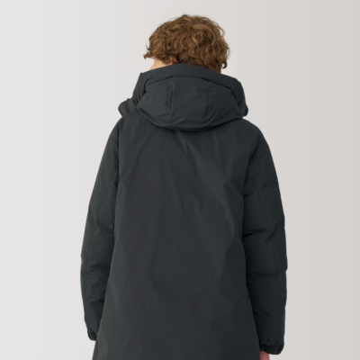 MUJI Labo Mens Hooded Down Coat Black FedEx | eBay